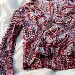 Free people cropped long sleeve top